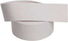 2" Wide Thick Heavy Cotton Webbing  6 Yards Natural White, 2" 