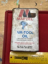 MARVEL AIR TOOL OIL 32oz Can -1/2 Contents No.085 marvel mystery- Barn Fresh