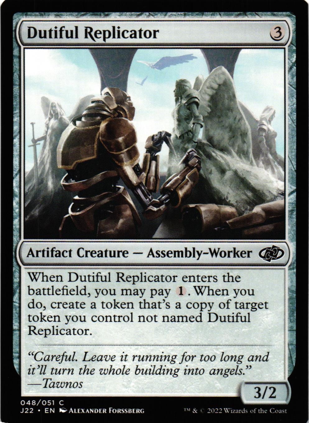 MTG TCG - Dutiful Replicator 48 Jumpstart 2022 - NM