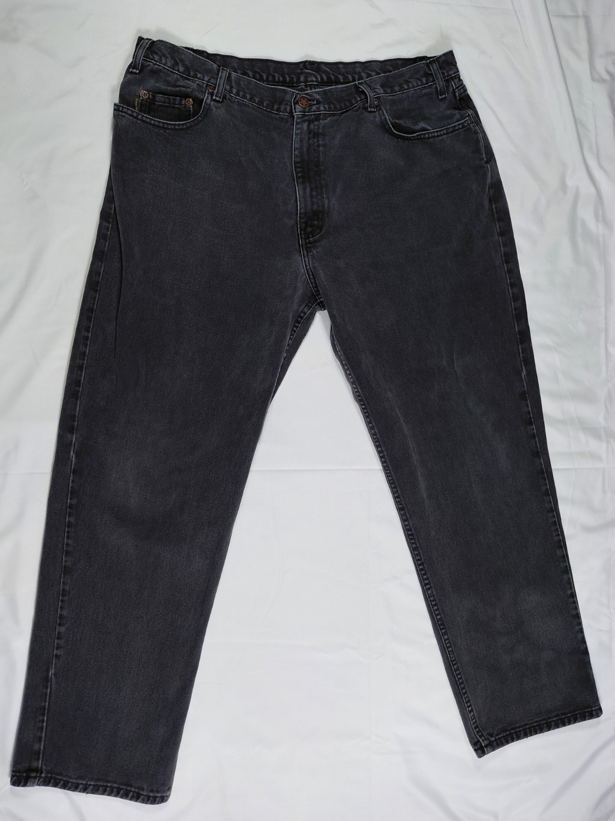 S Black Denim Regular Fit Straight Leg Dark Wash