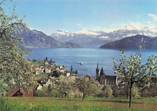 SWITZERLAND WEGGIS SPA WEGGIS WITH THE ALPS