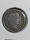 1912 P Barber Silver Dime - 90% Silver Liberty Head Item F12y6