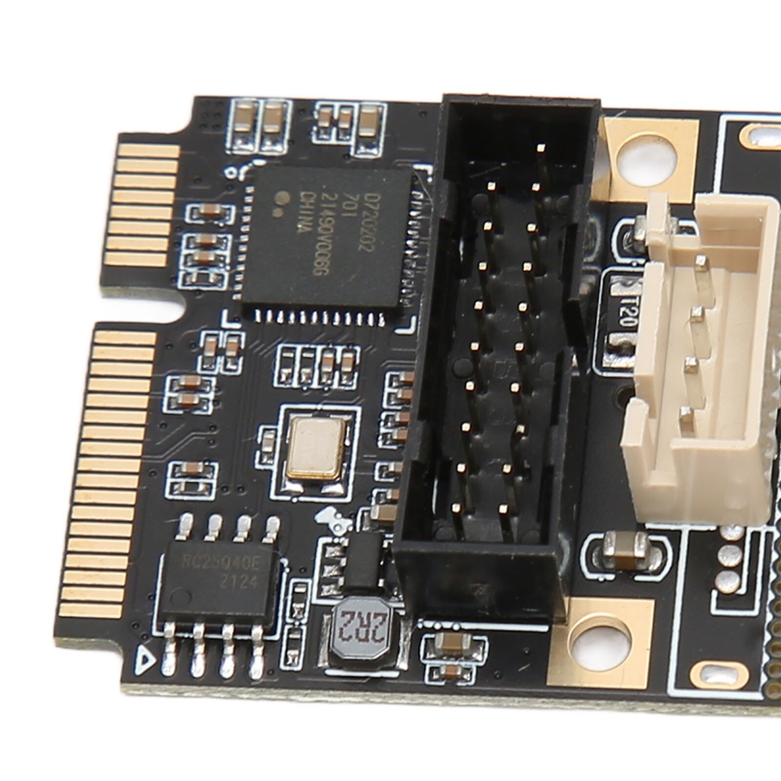 Mini PCIE to USB3.2 GEN1 Front 19Pin Expansion Card 5Gbps USB Hot Swap Expansion