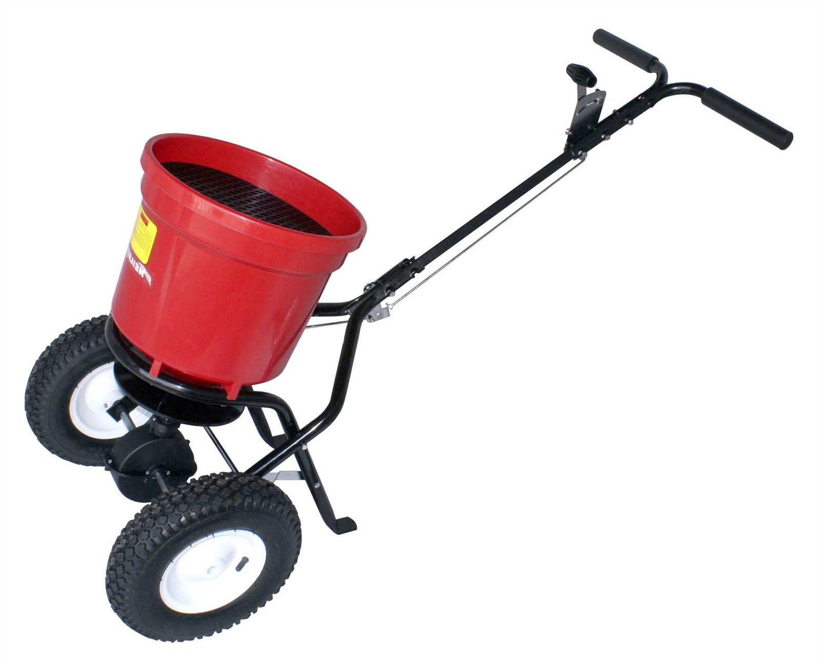 50lb Push Along Spreader for Salt Grit Seed Fertiliser