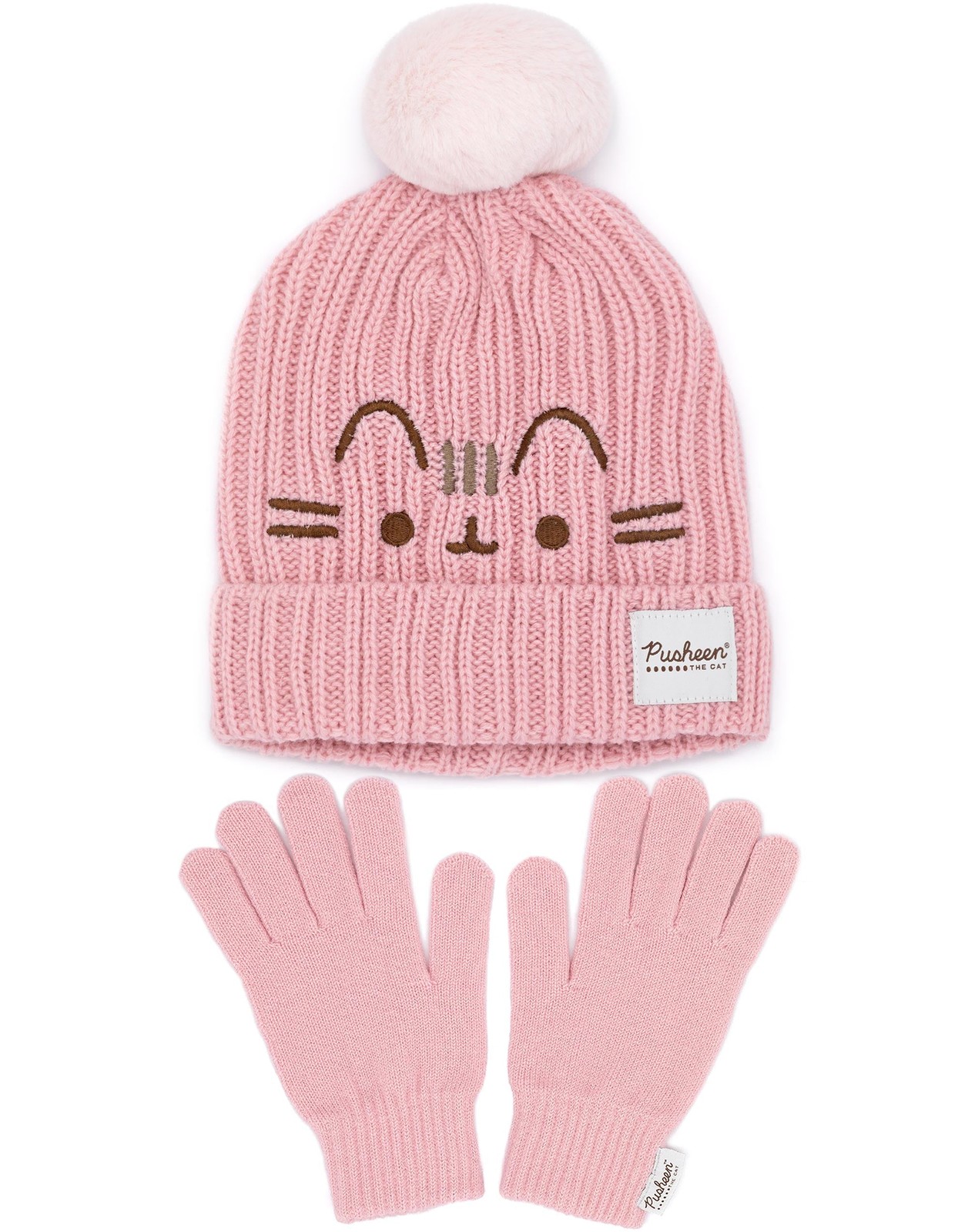 Pusheen Rosa Mtze und Handschuhe fr Frauen 6790₽