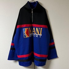 Karl Kani Half-Zip Track Jacket Blue 90s