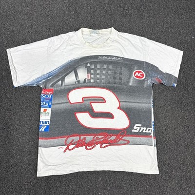 Vintage 90s Nutmeg Nascar Dale Earnhardt #3 AOP All Over Print T Shirt Size XL