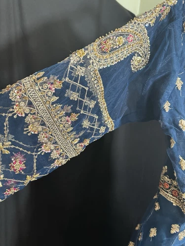 Brand - Zarqun Premium - Beautiful Heavy Emb Long Dress - Medium Size - $120 - Picture 12 of 21