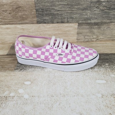 Vans Authentic Checkerboard Womens Shoes Sz 8.5 Orchid Lace Up Sneakers