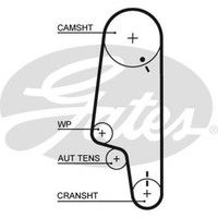 Gates Zahnriemen Steuerriemen FüR VW Polo 6N1 45 1.0