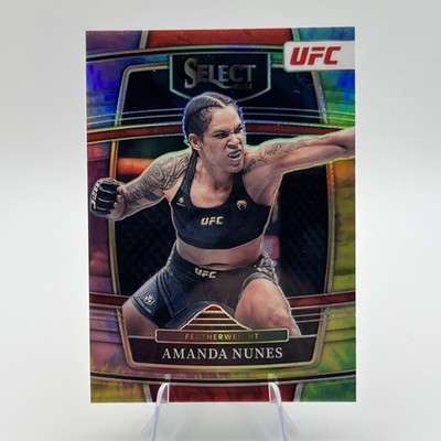 2022 Select Amanda Nunes /25 TIE-DYE PRIZM PREMIER LEVEL SSP No. 97  
