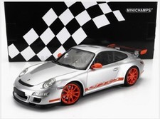 MINICHAMPS 155062120 Porsche - 911 997 GT3 RS Coupe 2007 - Silver Red - 1/18