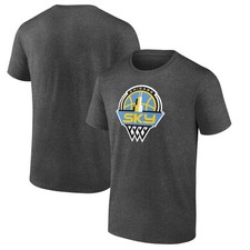 Men's Charcoal Chicago Sky Logo T-Shirt