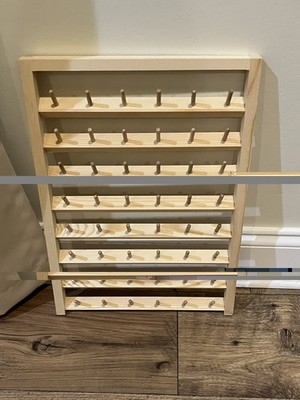 Sewing 48 Spools Wooden Thread Holder  Rack and Organizer New