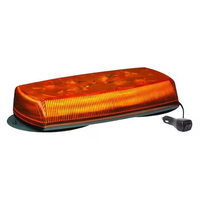 Ecco 5580A-Vm Mini Lightbar, Led, Amber, Magnetic, 8 Heads