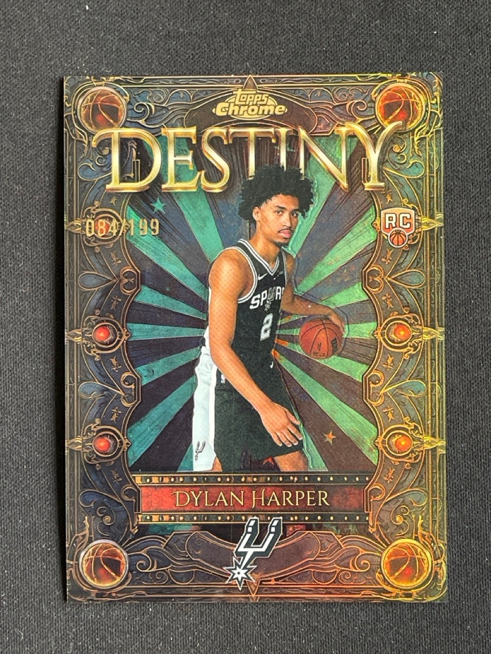 Dylan Harper 2025-26 Topps Chrome Destiny Aqua Refractor RC /199 #D-2