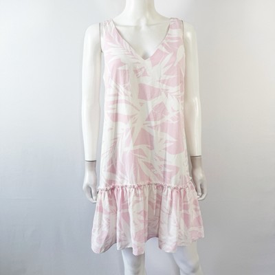 Amanda Uprichard Pink Floral Bloom Dress Size S Dusty Rose Palm NEW
