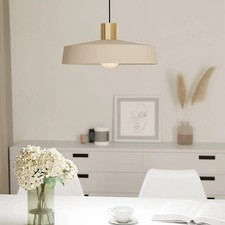 EGLO Valdiola Pendant Light Sand Beige Ceiling Single Lamp Metal Modern New