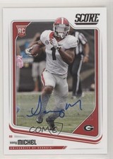 2018 Score Rookies Signatures Sony Michel #369 Auto 0ot