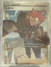 lance pokemon card price Lance 2022 Sword & Shield: Silver Tempest #206/195 Holo (Secret) Price Guide