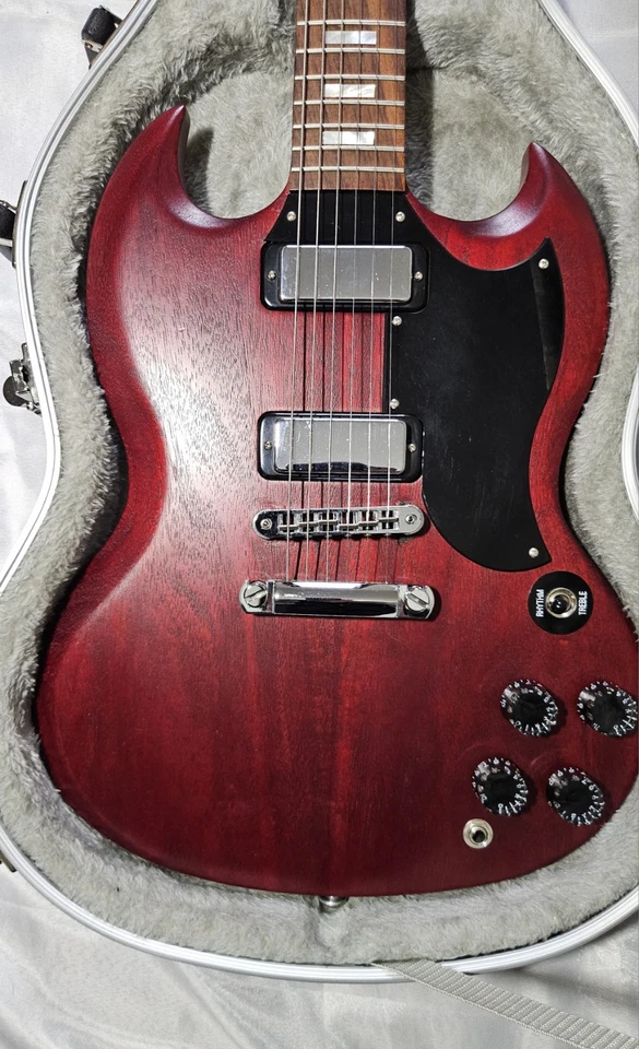 2016 Gibson SG Special 70's Tribute Satin Cherry With Hardshell Case - Image 2 of 4