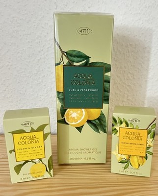 4711 Acqua Colonia Yuzu & Cedarwood Shower Gel, Lemon & Ginger Eau de Cologne