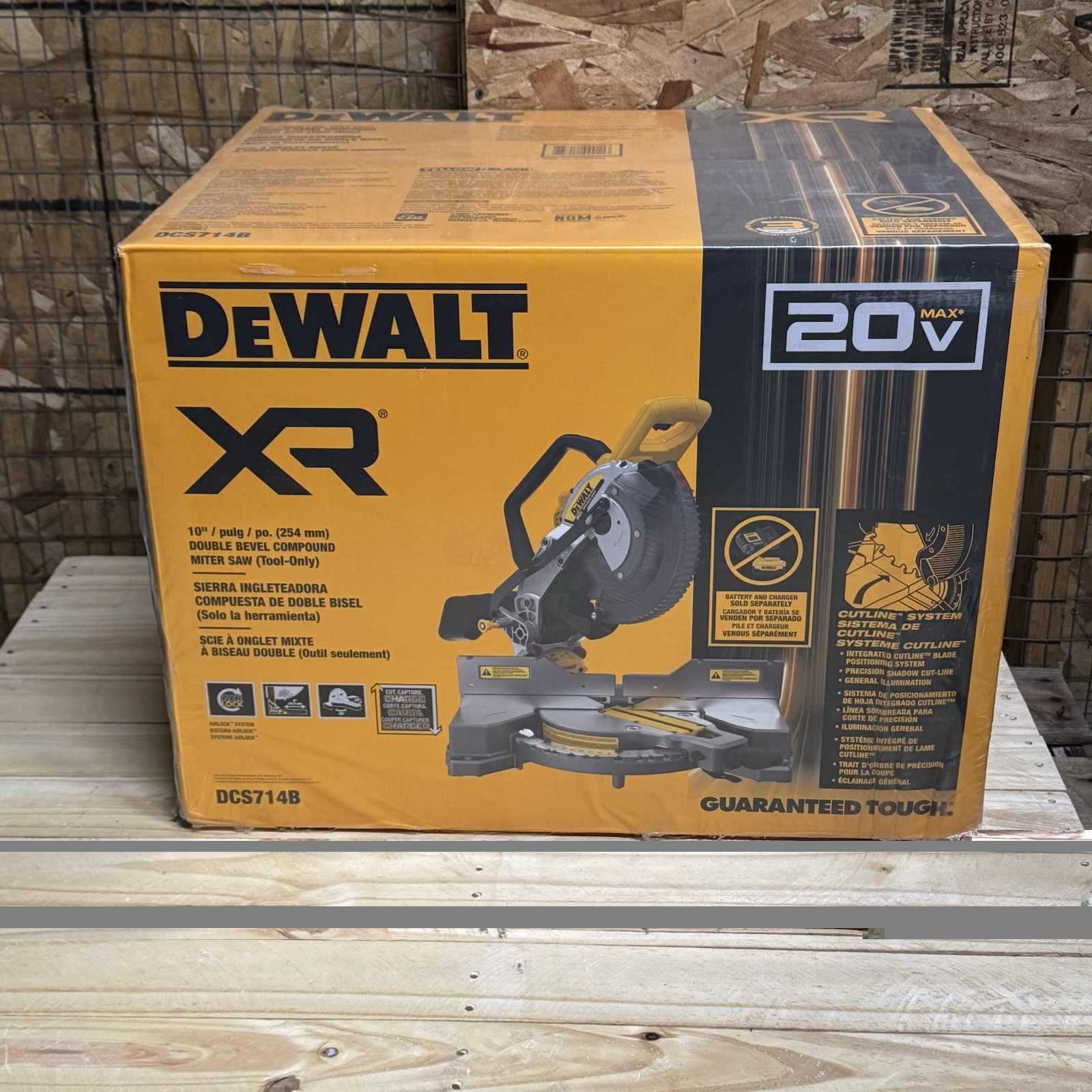 DEWALT DCS714B 10-in 20-volt max Dual Bevel Compound Cordles