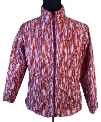 Marmot Reversible Turncoat Jacket Women Large Southwest Navajo Puffer Full Zip