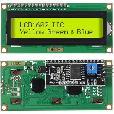 LCD1602 1602 LCD Module Blue/Green Screen 16x2 Character LCD Display with IIC I2