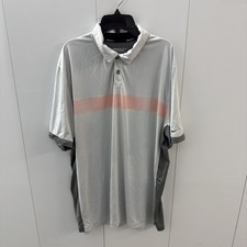 Nike Golf Tour Performance Dri-Fit Polo Shirt-Gray W/ Graphic. Men  s Size XL