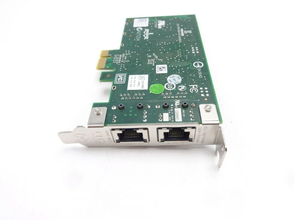 Dell 557M9 Broadcom 5720 Dual Port 1GB NIC Card Low Profile Bracket - Image 2 of 4
