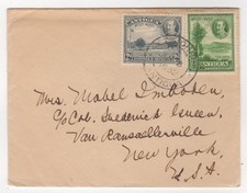 1932 Jul 8th. Cover. St. John’s to New York, USA.