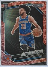 2024-25 Prizm Black #238 Anton Watson Knicks RC /225 C2