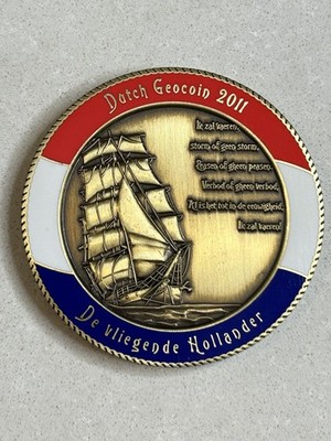 Dutch Geocoin 2011 De Vliegende Hollander Willem van der Decken