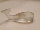 Vintage Fenton Frosted Glass Whale