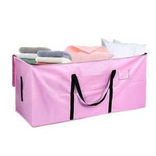 66 Gallon Extra Large Moving Bags - Heavy Duty Storage 66 gallons, Pink-1 Pcs 