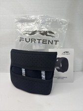 Furtent Dog Neck Brace Support Cervical Sprain Instability Adjustable, Black, S