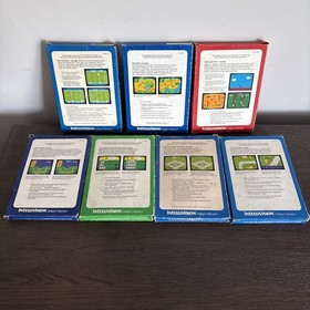 Lot of 7 Vintage Intellivision Games 1979-81 All In Original Box Good Condition
