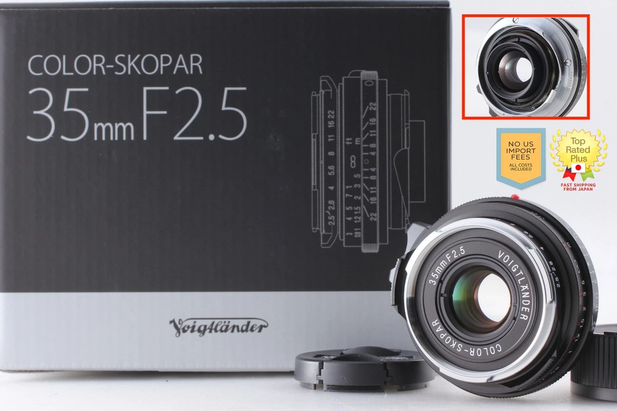 Voigtländer Camera Lenses 35mm Focal f/2.5 Maximum Aperture for
