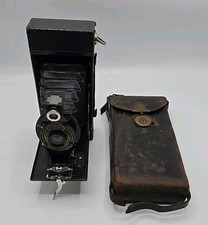 Antique Eastman Kodak No. 2-A Folding Autographic Brownie Camera  Leather Case