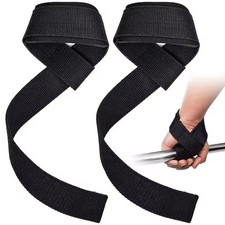 1 Pair Gym Weight Lifting Straps Non Slip Wrist Support Wrap Deadlift Fitness