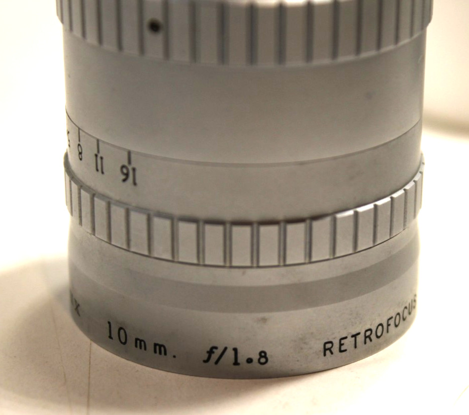 Bell & Howell ANGENIEUX 10mm f/1.8 C Mount Cine 16mm Movie Camera Lens w/Viewer