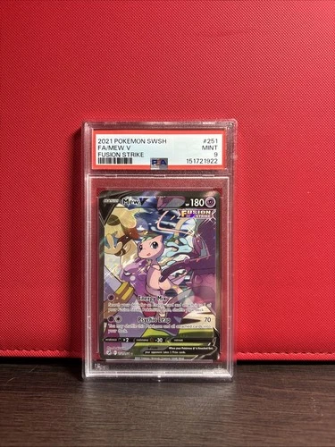 2021 POKEMON SWORD & SHIELD FUSION STRIKE #251 FULL ART MEW V
