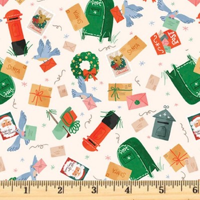 Christmas Miniatures III Letters to Santa  5907E Fabric half yd continous cuts
