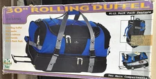 Ricardo Beverly Hills 30" Rolling Duffel Bag Luggage Backpack | Blue