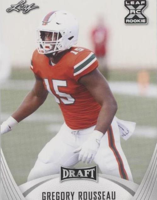 Greg Rousseau Draft 2021 Leaf Draft - Greg Rousseau #39 (RC) for sale online | eBay