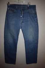 Vintage Made in USA Mens Levis 501-0000 Blue Jeans 36 x 32 Buttonfly Rare