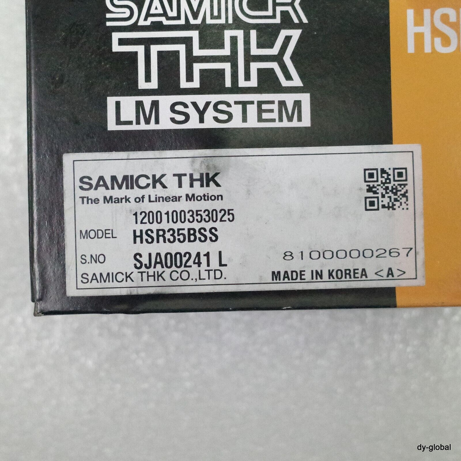 SAMICK, THK NIB HSR35BSS Linear Motion for replace BRG-N-1505=3L14 eBay