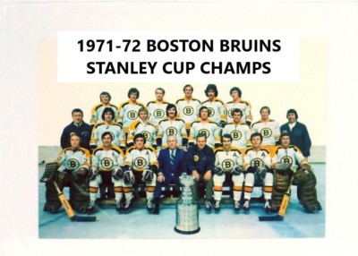 Boston Bruins 1972 Stanley Cup Engraving