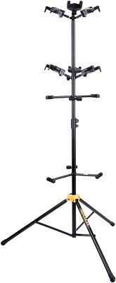 Hercules GS526BPLUS Auto Grip 6 Guitar Stand Black